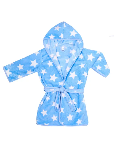 cieply-szlafrok-dzieciecy-bezowo-bialy-polar-gwiazdki-zetpol